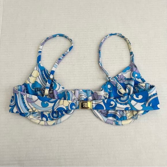 Cin Cin Women’s Shrine Retro Hippie Printed Bikini Top Size Large - Picture 5 of 7